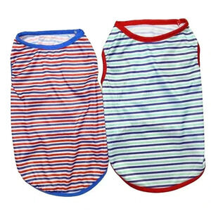 (NWOT) Shein 2-Piece Striped Dog Tank Tops – Size Large | T-Shirt Bundle